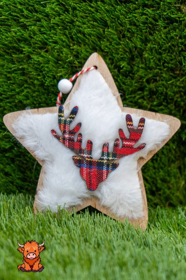 Deer Star Christmas Decoration