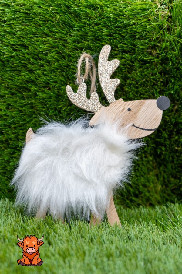 Monty McFluff Reindeer Decoration