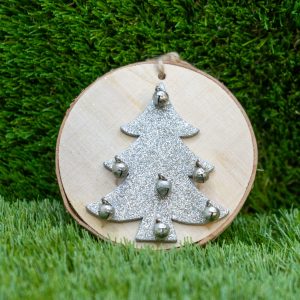 Sparkle & Jingle Wooden Christmas Ornament