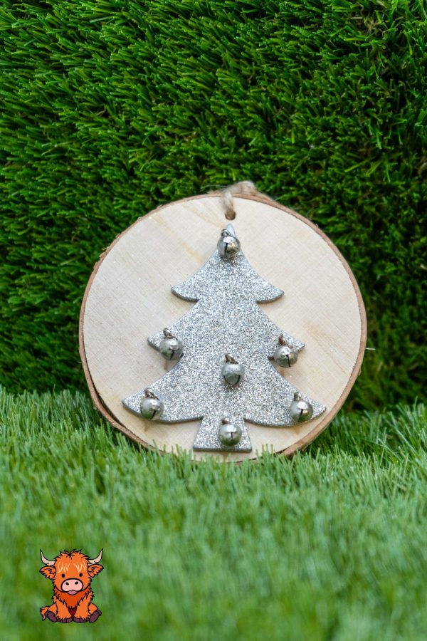 Sparkle & Jingle Wooden Christmas Ornament