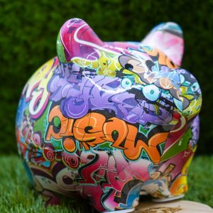 Graffiti 'Piggy Banksy'