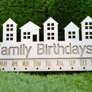 Family Birthday Wooden Ornament