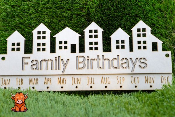 Family Birthday Wooden Ornament