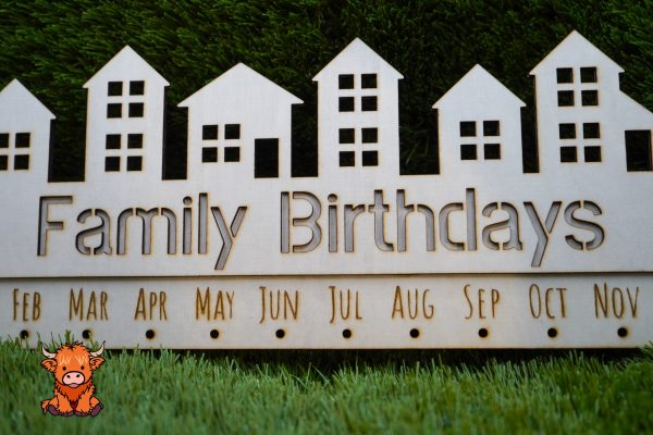 Family Birthday Wooden Ornament - Image 2
